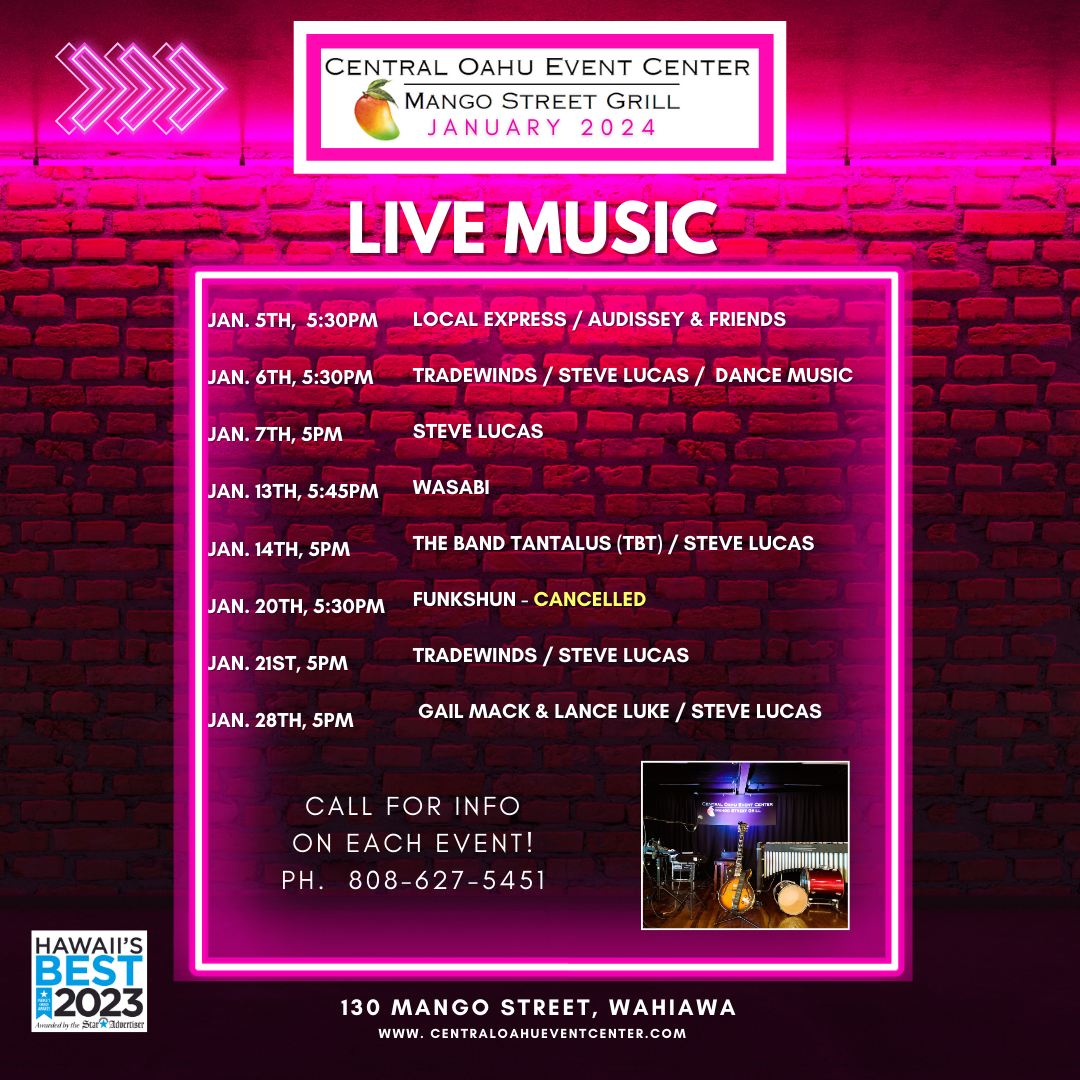 COEC Events Central Oahu Event Center