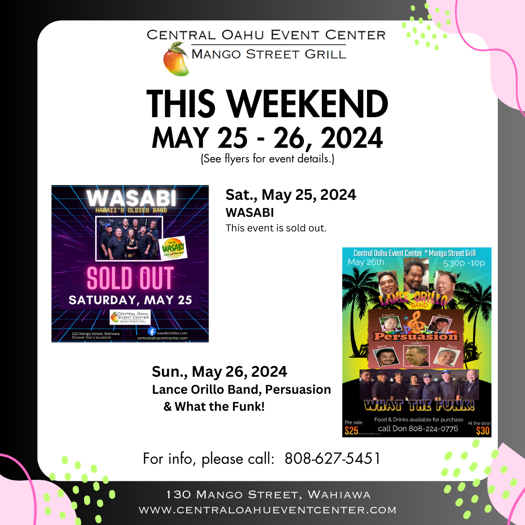 COEC Events Central Oahu Event Center